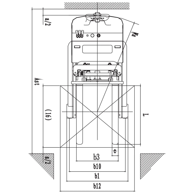Stivues retraktil EVVP12C/EVVP15C me kapacitet ngarkese 1250–1500 kg