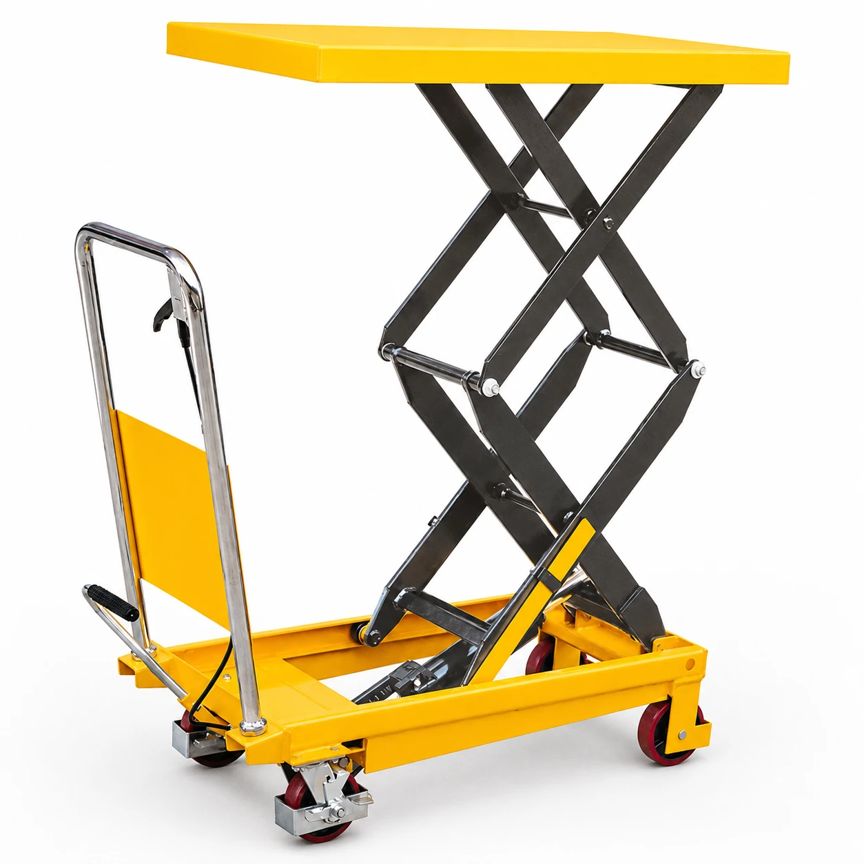 Tavolinë ngritëse e lëvizshme me gërshërë të dyfishta (MPS150D), 150 kg, 1100 mm