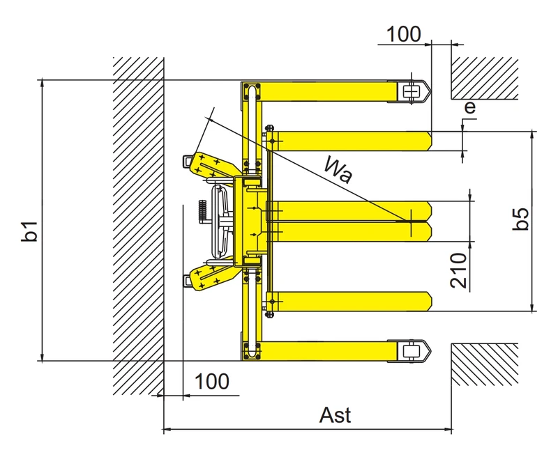 Stivues manual RVV-DSV me lartësi ngritjeje 1600 mm