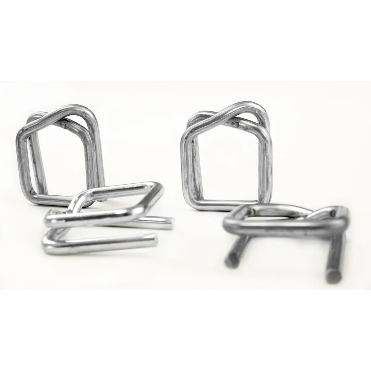 Pamje e kapëseve të galvanizuara BUCKLES-19G për shirit PET 19 mm